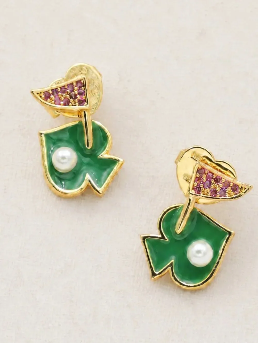 Kate Spade Hole In One Multi Stud Earrings Gold